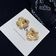 Chanel Black/White/Red Camellia Double C Earrings - 3