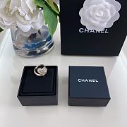 Chanel Heart-Shaped Full Diamond Double C Ring - 1