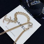 Chanel Fragrant Faux Denim Floral Double C Necklace - 2