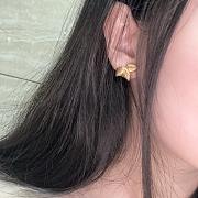 Dior Gold Leaf Earrings - 6