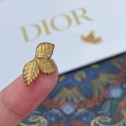 Dior Gold Leaf Earrings - 4