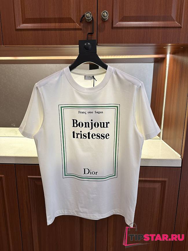 Dior Crew Neck Short-Sleeve T-Shirt White - 1