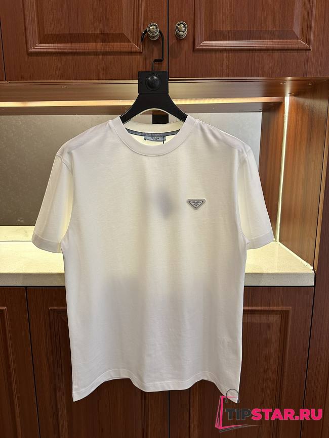 Prada crew neck short-sleeved T-shirts white - 1