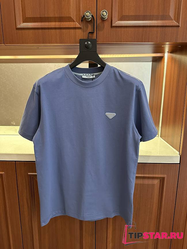 Prada crew neck short-sleeved T-shirts blue - 1