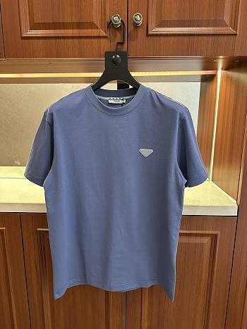 Prada crew neck short-sleeved T-shirts blue