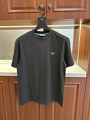 Prada crew neck short-sleeved T-shirts dark gray - 1