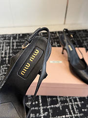 Miumiu Nordstrom Waxed Calfskin Slingback Pump Black - 3