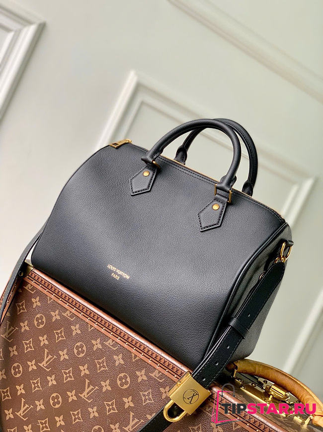 Louis Vuitton Speedy Soft 30 Grained Calf leather Black M24891 - 1