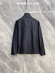 Dior Black Stand Collar Zip Jacket - 6