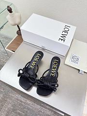 Loewe Flamenco Knot sandal in lambskin 5.5cm Black - 1