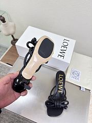 Loewe Flamenco Knot sandal in lambskin 5.5cm Black - 6