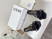 Loewe Flamenco Knot sandal in lambskin 5.5cm Black - 5