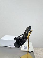 Loewe Flamenco Knot sandal in lambskin 5.5cm Black - 4