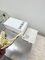 Loewe Flamenco Knot sandal in lambskin 5.5cm Pastel Yellow - 5