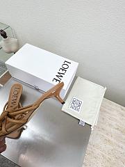 Loewe Flamenco Knot sandal in lambskin 5.5cm Brown - 2