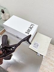 Loewe Flamenco Knot sandal in lambskin 5.5cm Dark Brown - 3
