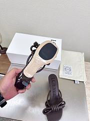 Loewe Flamenco Knot sandal in lambskin 5.5cm Dark Brown - 2