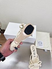 Loewe Flamenco Knot sandal in lambskin 5.5cm Ivory - 2