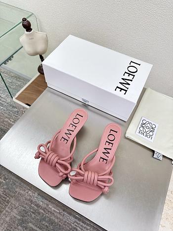 Loewe Flamenco Knot sandal in lambskin 5.5cm Blush