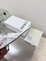 Loewe Flamenco Knot Mules White Leather - 3