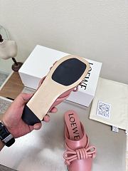 Loewe Flamenco Knot Mules Dusty Pink Leather - 2