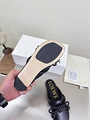 Loewe Flamenco Knot Mules Black Leather - 6