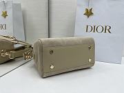 Dior Lady Soft Bag In Gray Suede - 4