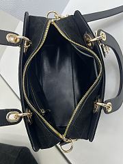 Dior Lady Soft Bag In Black Suede - 6