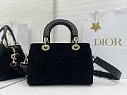 Dior Lady Soft Bag In Black Suede - 5
