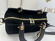 Dior Lady Soft Bag In Black Suede - 3