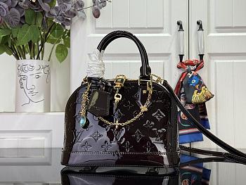 Louis Vuitton Alma BB Varnished cowhide leather Datewood
