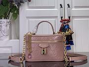 Louis Vuitton Vanity Chain Pouch Varnished cowhide leather pink - 1