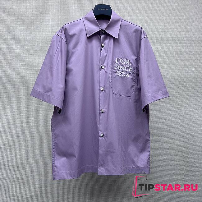 Louis Vuitton Short-sleeved shirt Lilac purple - 1