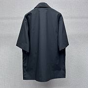 Louis Vuitton Embroidered Short-Sleeved Cotton Shirt Black - 3