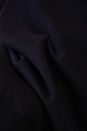 Dior Short-Sleeved Fitted Sweater Black Wool Knit with Green - 6