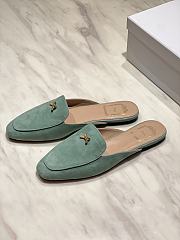 Dior Women's Shoes Baby Bow Mule In Mint Green - 4