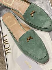 Dior Women's Shoes Baby Bow Mule In Mint Green - 2