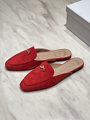 Dior Women's Shoes Baby Bow Mule In Red - 5