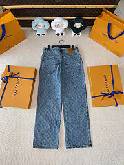 Louis Vuitton Women Blue Flared Jeans - 6