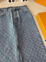 Louis Vuitton Women Blue Flared Jeans - 5
