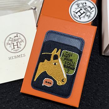 Hermès Horse MagSafe Magnetic Card Holder 04