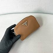 Prada Micro Re-Nylon pouch gold hardware Brown - 1