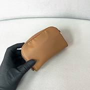 Prada Micro Re-Nylon pouch gold hardware Brown - 5