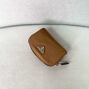 Prada Micro Re-Nylon pouch gold hardware Brown - 4