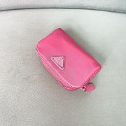 Prada Micro Re-Nylon pouch silver hardware Pink - 6