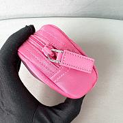 Prada Micro Re-Nylon pouch silver hardware Pink - 5