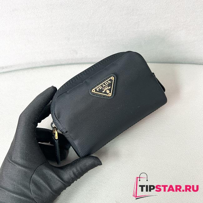 Prada Micro Re-Nylon pouch gold hardware Black - 1