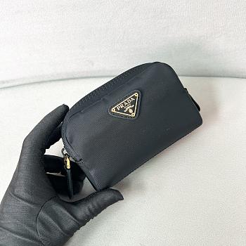 Prada Micro Re-Nylon pouch gold hardware Black