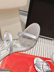 René Caovilla Cleo Silver Sandals 7.5 cm - 5