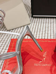 René Caovilla Cleo Silver Sandals 7.5 cm - 3